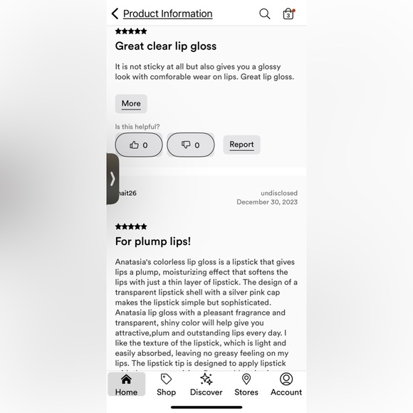 (3 for $15) Anastasia Beverly Hills Crystal Gloss Lip Gloss High Shine Clear - Picture 16 of 16